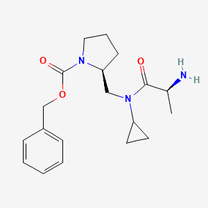 (S)-2-{[((S)-2-Amino-propionyl)-cyclopropyl-amino]-methyl}-pyrrolidine-1-carboxylic acid benzyl ester