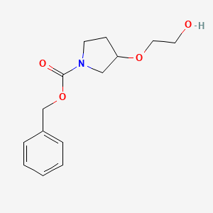 3-(2-Hydroxy-ethoxy)-pyrrolidine-1-carboxylic acid benzyl ester