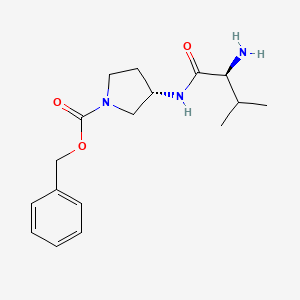 (S)-3-((S)-2-Amino-3-methyl-butyrylamino)-pyrrolidine-1-carboxylic acid benzyl ester