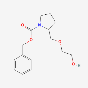 molecular formula C15H21NO4 B7920121 2-(2-Hydroxy-ethoxymethyl)-pyrrolidine-1-carboxylic acid benzyl ester 