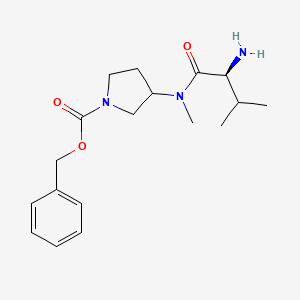 3-[((S)-2-Amino-3-methyl-butyryl)-methyl-amino]-pyrrolidine-1-carboxylic acid benzyl ester