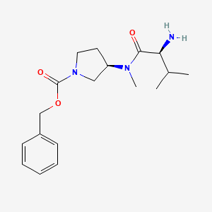 (R)-3-[((S)-2-Amino-3-methyl-butyryl)-methyl-amino]-pyrrolidine-1-carboxylic acid benzyl ester