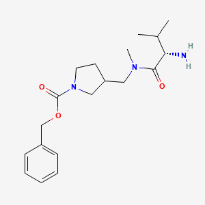 3-{[((S)-2-Amino-3-methyl-butyryl)-methyl-amino]-methyl}-pyrrolidine-1-carboxylic acid benzyl ester