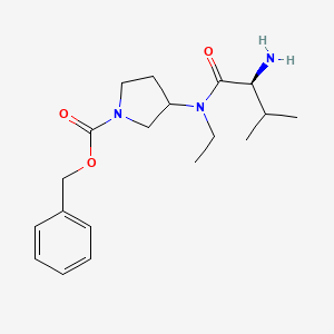 3-[((S)-2-Amino-3-methyl-butyryl)-ethyl-amino]-pyrrolidine-1-carboxylic acid benzyl ester