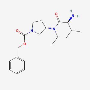 (S)-3-[((S)-2-Amino-3-methyl-butyryl)-ethyl-amino]-pyrrolidine-1-carboxylic acid benzyl ester