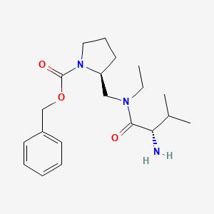 (S)-2-{[((S)-2-Amino-3-methyl-butyryl)-ethyl-amino]-methyl}-pyrrolidine-1-carboxylic acid benzyl ester