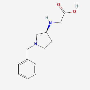 molecular formula C13H18N2O2 B7920184 ((S)-1-Benzyl-pyrrolidin-3-ylamino)-acetic acid 