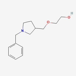 molecular formula C14H21NO2 B7920262 2-(1-Benzyl-pyrrolidin-3-ylmethoxy)-ethanol 