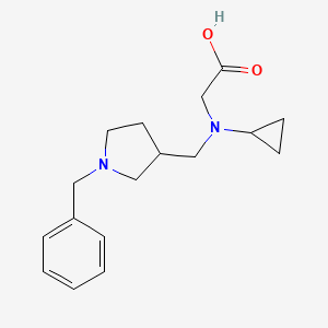 molecular formula C17H24N2O2 B7920276 [(1-Benzyl-pyrrolidin-3-ylmethyl)-cyclopropyl-amino]-acetic acid 