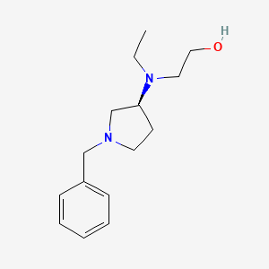 molecular formula C15H24N2O B7920311 2-[((S)-1-Benzyl-pyrrolidin-3-yl)-ethyl-amino]-ethanol 