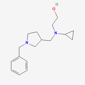 molecular formula C17H26N2O B7920364 2-[(1-Benzyl-pyrrolidin-3-ylmethyl)-cyclopropyl-amino]-ethanol 