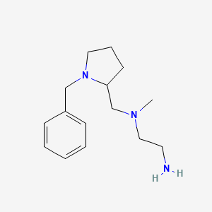 molecular formula C15H25N3 B7920373 N1-((1-Benzylpyrrolidin-2-yl)methyl)-N1-methylethane-1,2-diamine 