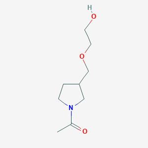 molecular formula C9H17NO3 B7920386 1-[3-(2-Hydroxy-ethoxymethyl)-pyrrolidin-1-yl]-ethanone 