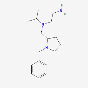 molecular formula C17H29N3 B7920420 N1-((1-Benzylpyrrolidin-2-yl)methyl)-N1-isopropylethane-1,2-diamine 