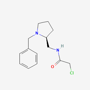 molecular formula C14H19ClN2O B7920453 N-((S)-1-Benzyl-pyrrolidin-2-ylmethyl)-2-chloro-acetamide 