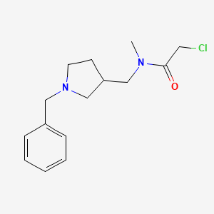 molecular formula C15H21ClN2O B7920486 N-(1-Benzyl-pyrrolidin-3-ylmethyl)-2-chloro-N-methyl-acetamide 