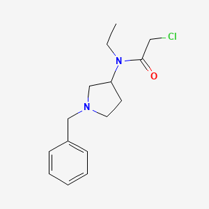 molecular formula C15H21ClN2O B7920489 N-(1-Benzyl-pyrrolidin-3-yl)-2-chloro-N-ethyl-acetamide 