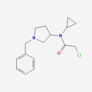 molecular formula C16H21ClN2O B7920549 N-(1-Benzyl-pyrrolidin-3-yl)-2-chloro-N-cyclopropyl-acetamide 