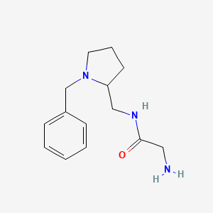 molecular formula C14H21N3O B7920566 2-Amino-N-(1-benzyl-pyrrolidin-2-ylmethyl)-acetamide 