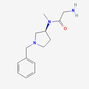 molecular formula C14H21N3O B7920580 (S)-2-Amino-N-(1-benzylpyrrolidin-3-yl)-N-methylacetamide 