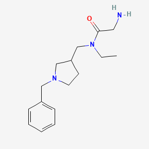 molecular formula C16H25N3O B7920600 2-Amino-N-(1-benzyl-pyrrolidin-3-ylmethyl)-N-ethyl-acetamide 