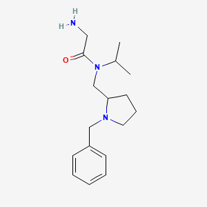 molecular formula C17H27N3O B7920605 2-Amino-N-(1-benzyl-pyrrolidin-2-ylmethyl)-N-isopropyl-acetamide 