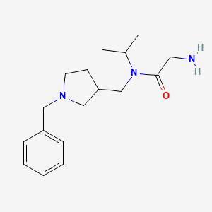 molecular formula C17H27N3O B7920621 2-Amino-N-((1-benzylpyrrolidin-3-yl)methyl)-N-isopropylacetamide 