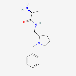 molecular formula C15H23N3O B7920679 (S)-2-Amino-N-((S)-1-benzyl-pyrrolidin-2-ylmethyl)-propionamide 