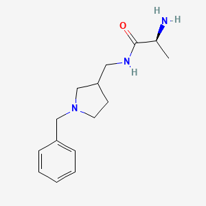 molecular formula C15H23N3O B7920683 (S)-2-Amino-N-(1-benzyl-pyrrolidin-3-ylmethyl)-propionamide 