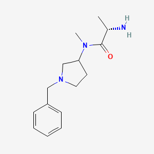 molecular formula C15H23N3O B7920690 (S)-2-Amino-N-(1-benzyl-pyrrolidin-3-yl)-N-methyl-propionamide 