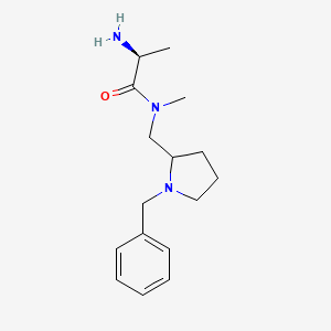 molecular formula C16H25N3O B7920702 (S)-2-Amino-N-(1-benzyl-pyrrolidin-2-ylmethyl)-N-methyl-propionamide 