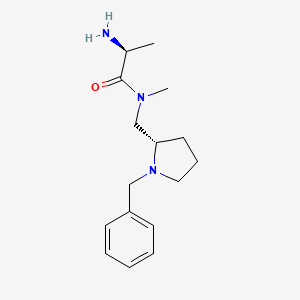 molecular formula C16H25N3O B7920710 (S)-2-Amino-N-((S)-1-benzyl-pyrrolidin-2-ylmethyl)-N-methyl-propionamide 