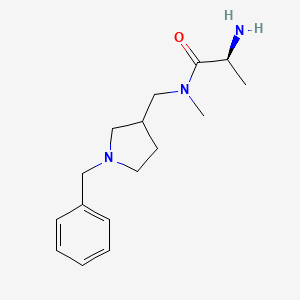 molecular formula C16H25N3O B7920715 (S)-2-Amino-N-(1-benzyl-pyrrolidin-3-ylmethyl)-N-methyl-propionamide 