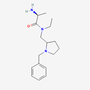 molecular formula C17H27N3O B7920740 (S)-2-Amino-N-(1-benzyl-pyrrolidin-2-ylmethyl)-N-ethyl-propionamide 