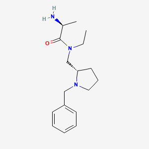 molecular formula C17H27N3O B7920747 (S)-2-Amino-N-((S)-1-benzyl-pyrrolidin-2-ylmethyl)-N-ethyl-propionamide 