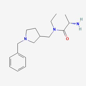 molecular formula C17H27N3O B7920753 (S)-2-Amino-N-(1-benzyl-pyrrolidin-3-ylmethyl)-N-ethyl-propionamide 