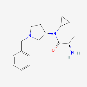 (S)-2-Amino-N-((R)-1-benzylpyrrolidin-3-yl)-N-cyclopropylpropanamide