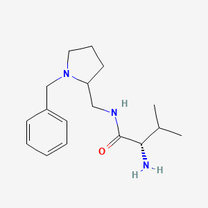 molecular formula C17H27N3O B7920823 (S)-2-Amino-N-(1-benzyl-pyrrolidin-2-ylmethyl)-3-methyl-butyramide 