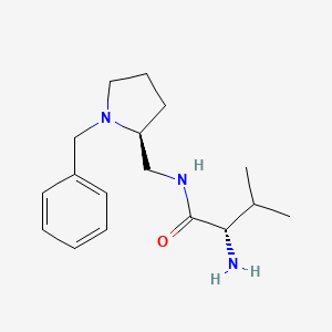 molecular formula C17H27N3O B7920829 (S)-2-Amino-N-((S)-1-benzyl-pyrrolidin-2-ylmethyl)-3-methyl-butyramide 