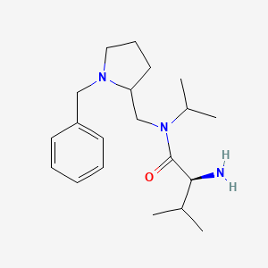 molecular formula C20H33N3O B7920879 (S)-2-Amino-N-(1-benzyl-pyrrolidin-2-ylmethyl)-N-isopropyl-3-methyl-butyramide 