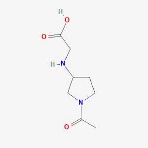 molecular formula C8H14N2O3 B7920930 (1-Acetyl-pyrrolidin-3-ylamino)-acetic acid 