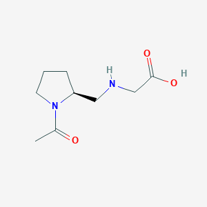 molecular formula C9H16N2O3 B7920947 [((S)-1-Acetyl-pyrrolidin-2-ylmethyl)-amino]-acetic acid 