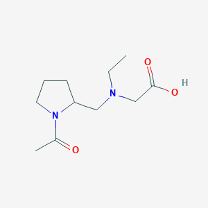 molecular formula C11H20N2O3 B7920975 [(1-Acetyl-pyrrolidin-2-ylmethyl)-ethyl-amino]-acetic acid 