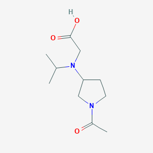 molecular formula C11H20N2O3 B7920987 [(1-Acetyl-pyrrolidin-3-yl)-isopropyl-amino]-acetic acid 