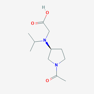 molecular formula C11H20N2O3 B7920991 [((S)-1-Acetyl-pyrrolidin-3-yl)-isopropyl-amino]-acetic acid 