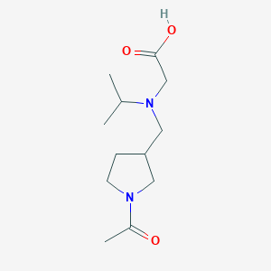 molecular formula C12H22N2O3 B7921004 [(1-Acetyl-pyrrolidin-3-ylmethyl)-isopropyl-amino]-acetic acid 