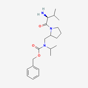 molecular formula C21H33N3O3 B7921027 [1-((S)-2-Amino-3-methyl-butyryl)-pyrrolidin-2-ylmethyl]-isopropyl-carbamic acid benzyl ester 