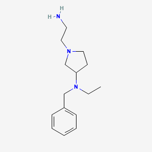 molecular formula C15H25N3 B7921045 [1-(2-Amino-ethyl)-pyrrolidin-3-yl]-benzyl-ethyl-amine 