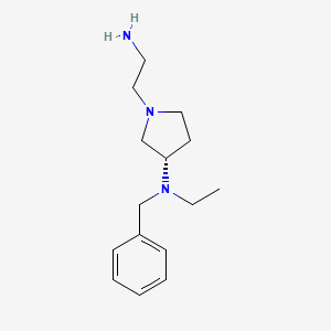 molecular formula C15H25N3 B7921051 [(S)-1-(2-Amino-ethyl)-pyrrolidin-3-yl]-benzyl-ethyl-amine 