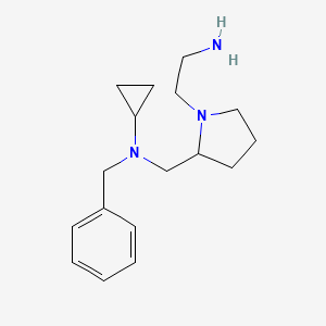 molecular formula C17H27N3 B7921094 [1-(2-Amino-ethyl)-pyrrolidin-2-ylmethyl]-benzyl-cyclopropyl-amine 